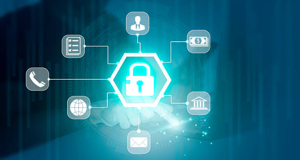 istock Man using laptop and smartphone to encrypt business data protection. Cyber security and Security password login online concept. 2214325142
