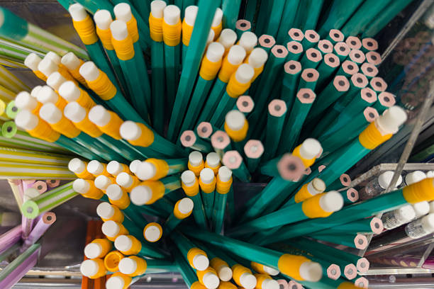 3d rendering different color pencil