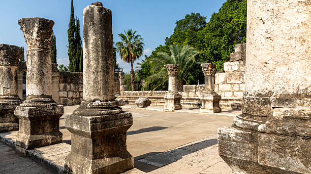 istock Ruins of the Ancient Synagogue at Capernaum, Israel 2214336352