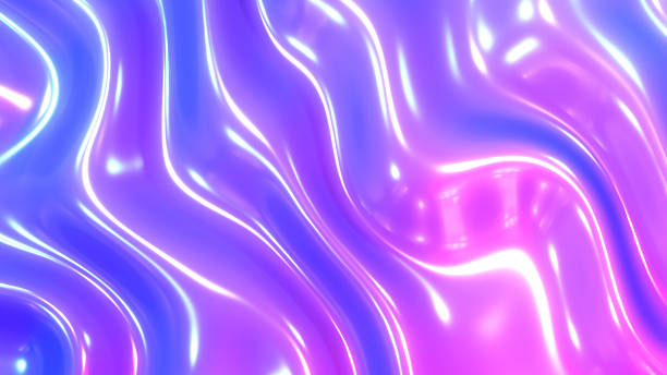 istock Purple blue plastic shiny background, latex glossy metallic texture pattern wallpaper. 2214339039