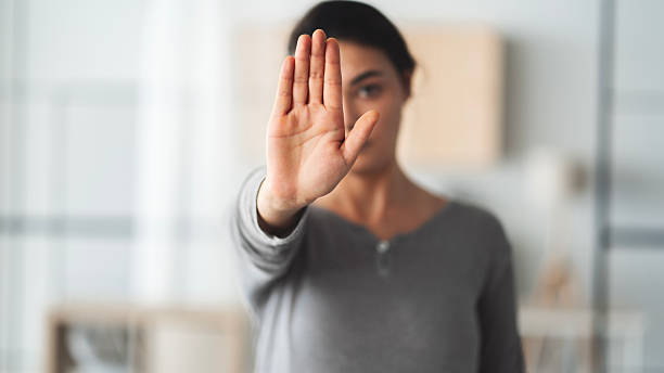 istock No to violence against women 2214343282