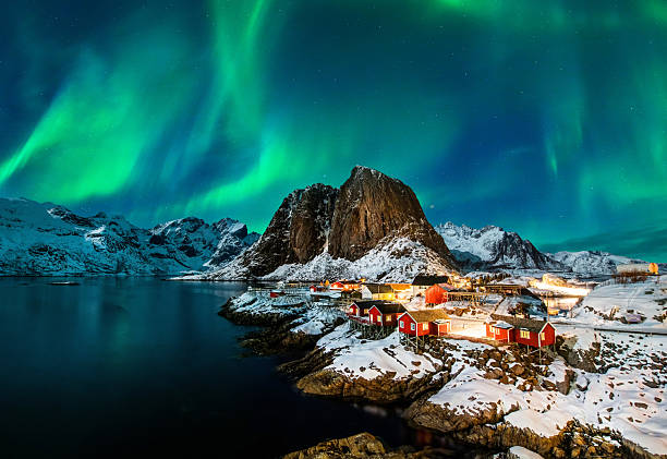 istock Aurora borealis over Hamnoy in Norway 2214345960
