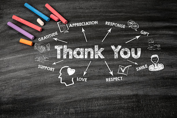 istock Thank You Concept. Black scratched textured chalkboard background 2214350082