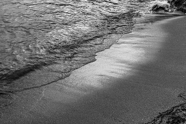 istock Monochrome Textures of Water and Sand on Shoreline 2214353208