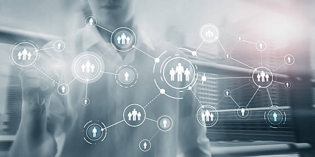 istock HR. Human resources management concept on blurred abstract background. Mixed Media 2214353552