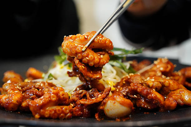 istock Korean Spicy Stir-Fried Webfoot Octopus (Jjukkumi Bokkeum) 2214353757