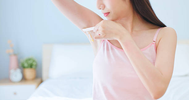 istock asian female armpit hair removal 2214355779