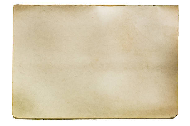 istock Old Blank Vintage Paper Background Isolated on White 2214359491