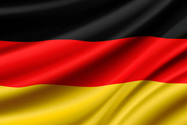 istock Flag of Germany. Vector Waving Flag Background. High detailed Realistic Illustration 2214361050
