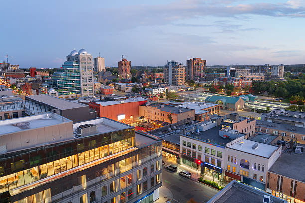 istock Kitchener, Ontario, Canada downtown cityscape at dusk. 2214367461