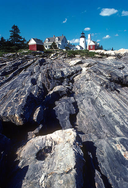 Maine - Pemaquid Lighthouse - Rocky Foreground - 1985