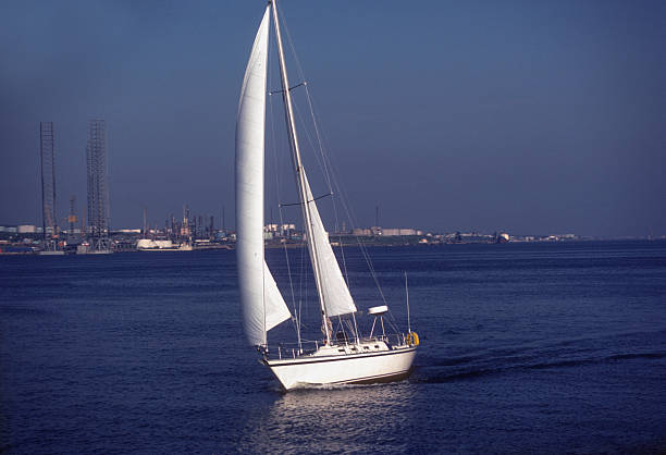 Halifax Harbor - Sailboat - 1985