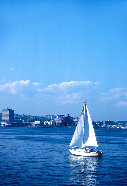 Halifax Harbor - Sailboat Vertical - 1985