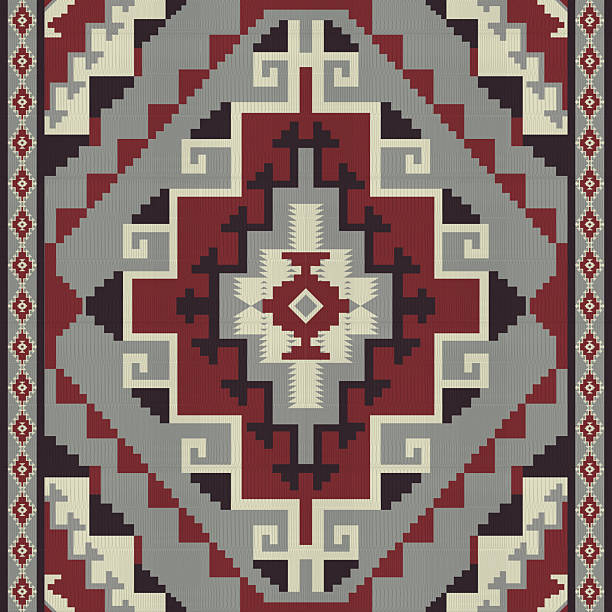 istock Navajo tribal vector seamless pattern. Native American ornament. Ethnic South Western decor style. Boho geometric ornament. Vector seamless pattern. Mexican blanket, rug. Woven carpet illustration. 2214385418