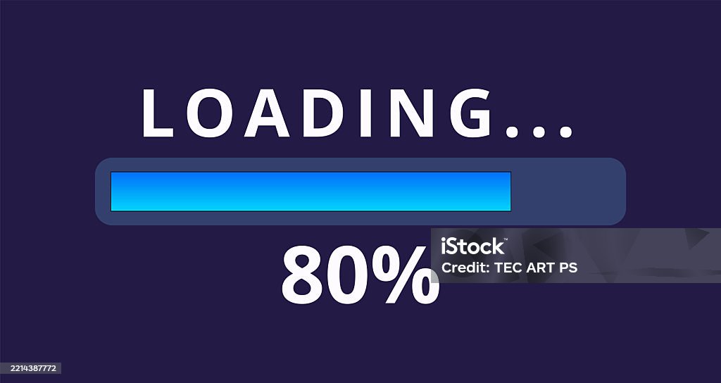80s Loading Bar Loading Bar 80 Loaded Stock Illustration - Download Image Now - Circle ...