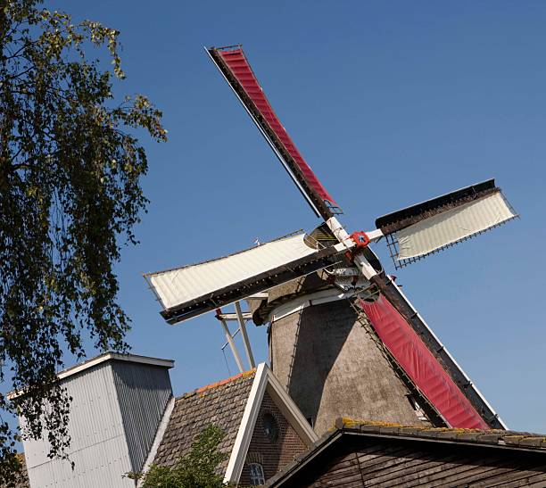 Traditional windmill at Elburg Netherlands
