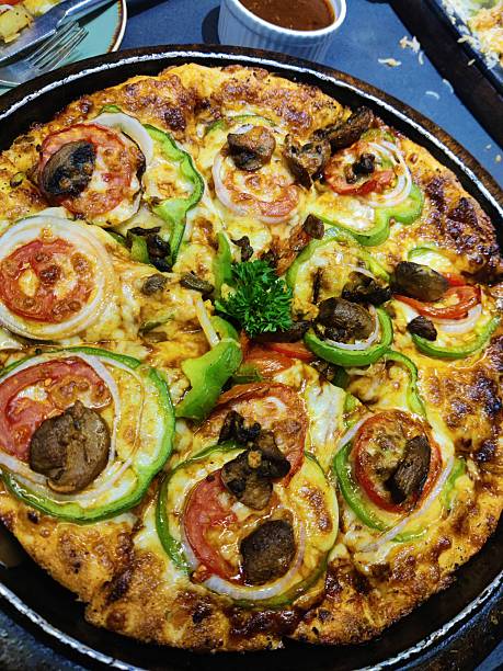 istock Deep dish chicago pizza - HD stock photo 2214390573