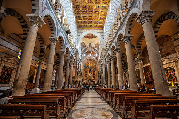Interior view of Pisa Cathedral, Pisa, Italy