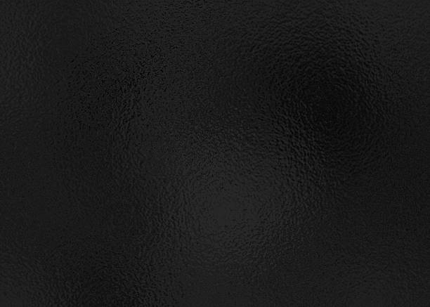 istock Black foil glass texture background. Abstract gradient bright light reflection and shiny rough texture surface. Glass effect background 2214431027