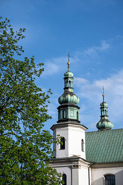 Old town city skyline, daytime view, Krakow