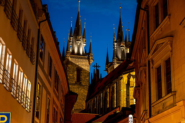 Old town at night, Prague