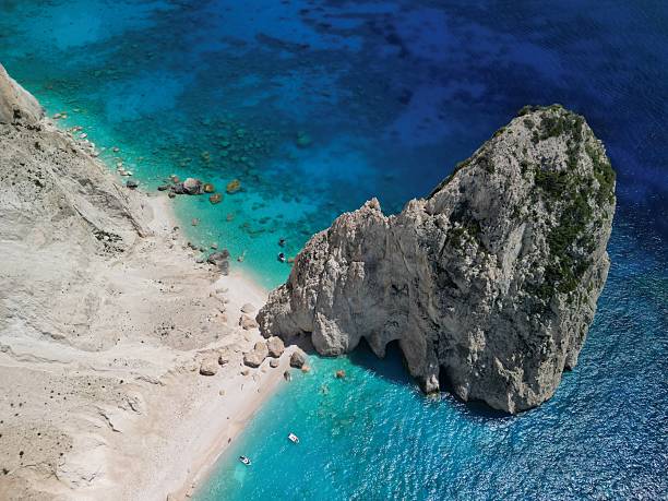 istock Beautiful beach at Cape Mizithres, Zakynthos Island – Greece 2214470568