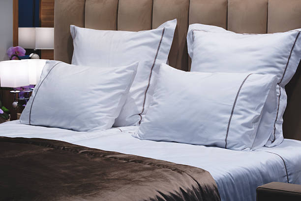 istock Modern bedroom interior in a hotel or apartment 2214479759