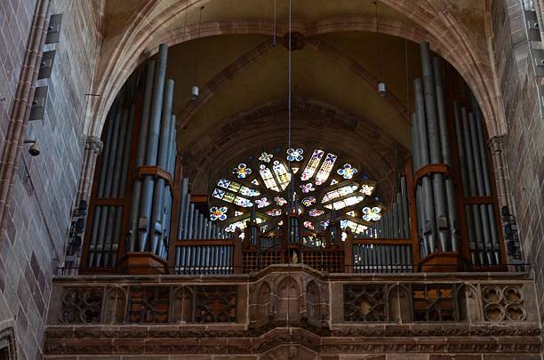 Nuremberg, Germany 10.17.2019: Inside of St. Lorenz Church in Nuremberg