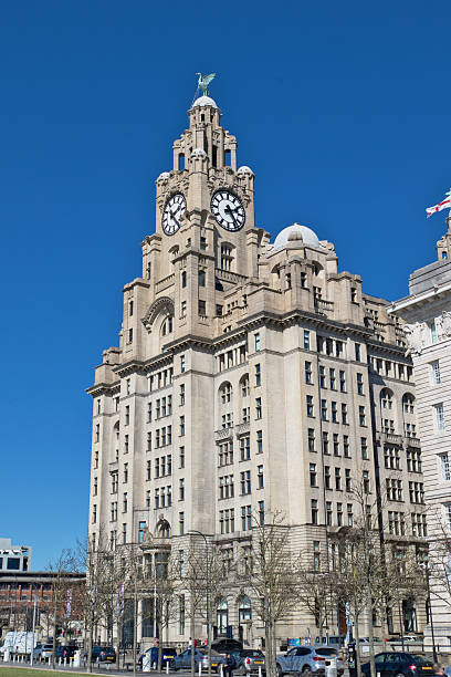 istock Liver Building Exterior with Clear Sky in Liverpool, UK. 2214485635