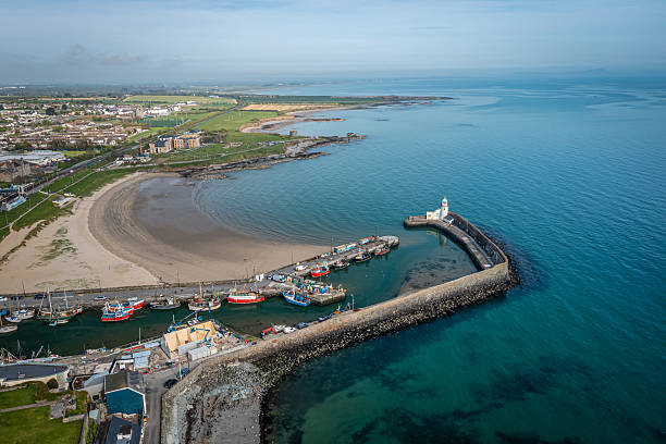 istock Aerial View Over Balbriggan Harbour, Dublin, Ireland 2214486287