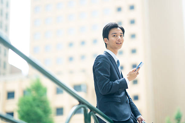 istock Japanese businessman in a suit 2214492851