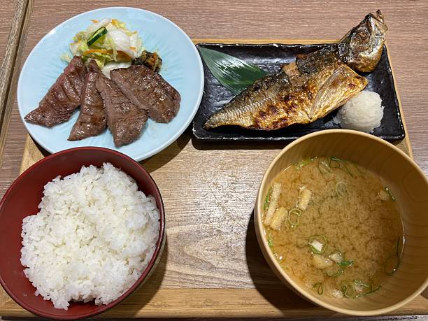 istock Grilled beef tongue dinner plate 2214496282