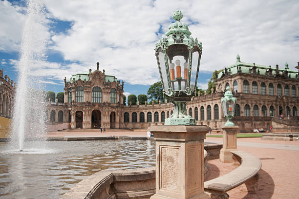 Panoramic view of Zwinger Castle in Dresden, Germany
