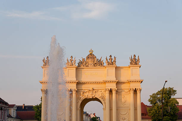 istock Panoramic view of Brandenburg Gate in Potsdam, Germany 2214502229