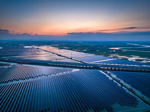 istock Highway and solar photovoltaic panels 2214503127
