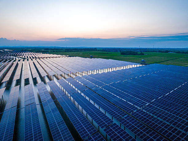 istock Floating Solar Power Station at sunset 2214504192