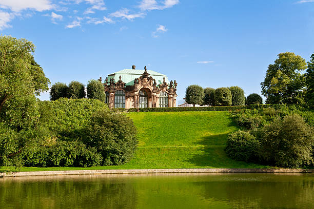Weimar, Germany - May 12, 2023: City Palace or city castle at Weimar, Thuringia, Germany is included in the list of the most interesting historical and architectural monuments of the city
