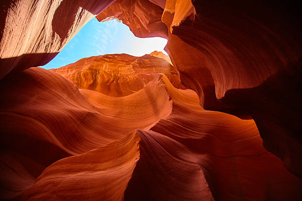 istock Antelope Canyon's Glowing Curves and Sky View, Arizona 2214513951