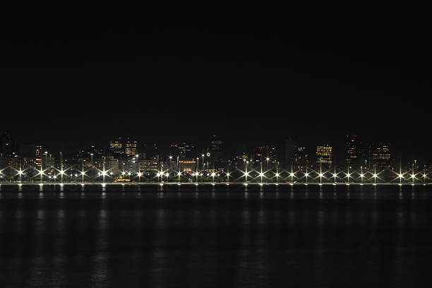 Flamengo at night - Mureta da Urca, Rio de Janeiro, Brazil