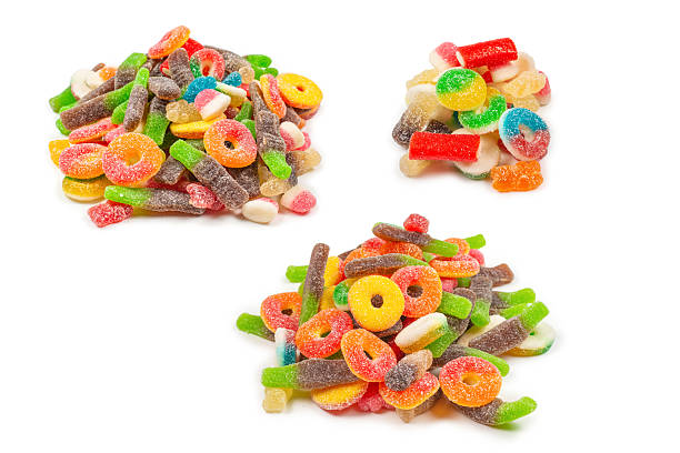 istock Assorted gummy candies. Top view. Jelly  sweets. 2214543507