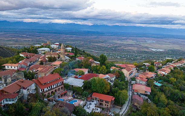 istock Sunset Over Sighnaghi, Georgia 2214547398