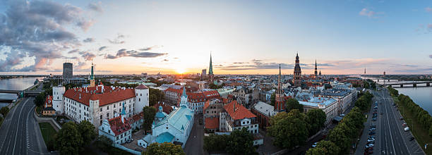 istock Old Town Riga panorama in early morning 2214553894