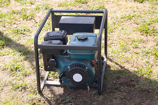 istock Portable gasoline generator.The use of an autonomous energy source. An additional source of energy. 2214558588