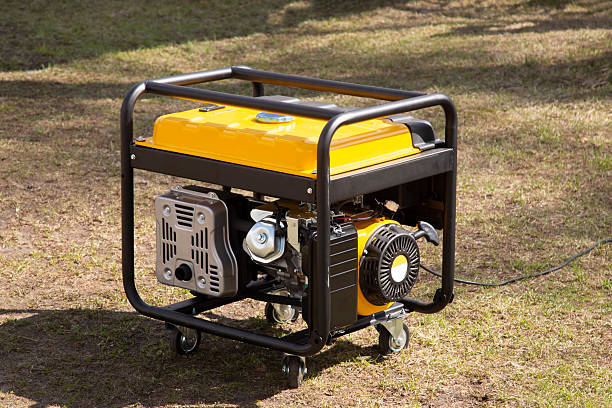 istock Portable gasoline generator.The use of an autonomous energy source. An additional source of energy. 2214558601