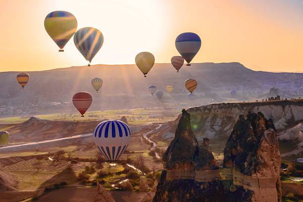 istock Magical Dawn: Sunrise Over Cappadocia's Fairy Chimneys 2214560824