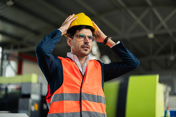 istock Manager at the PVC factory ready for the production check 2214571643