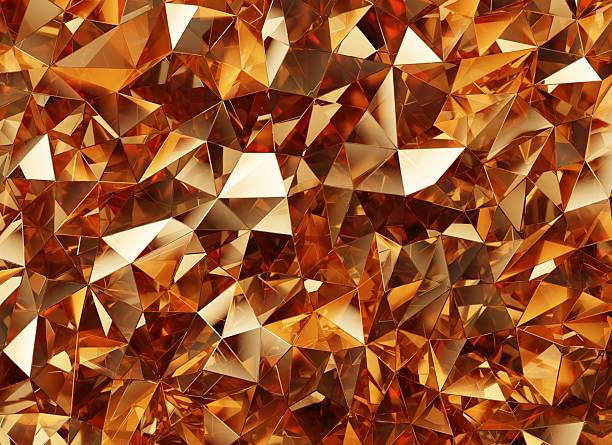 istock Luxury Abstract Realistic Gold Crystal Texture Reflection Close Up Background 3D rendering 2214576963
