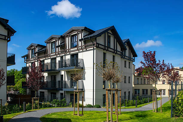 istock New houses construction. Residential house development 2214585770