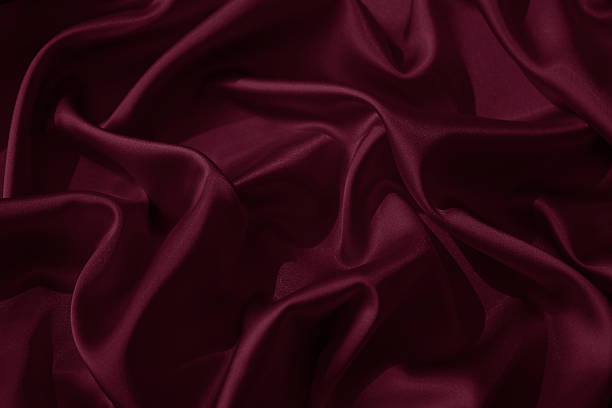 istock Black dark deep burgundy ruby cherry plum red abstract background. Silk satin velvet fabric. Elegant luxury rich. Curtain drapery fold line wave flow. Romance, Valentine, Birthday, Christmas. Design. 2214590406