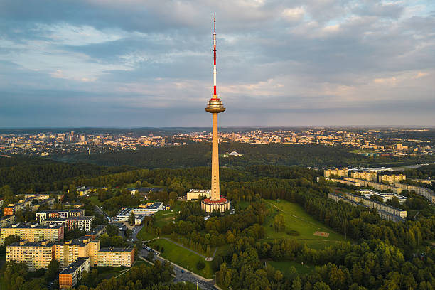 istock Vilnius TV Tower Aerial View 2214592343